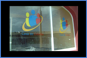 Vitrini exterior Casa do cidadão